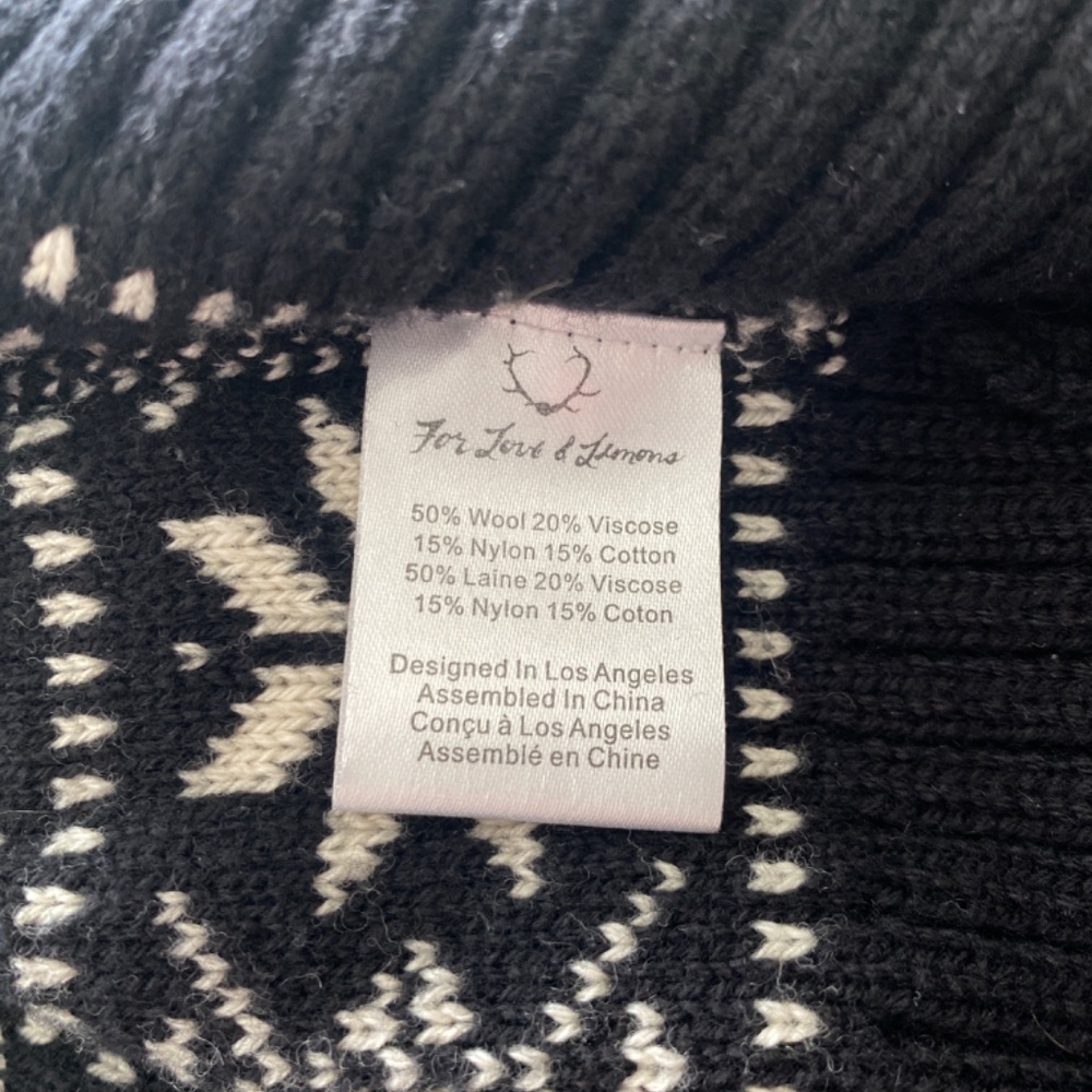 FOR LOVE AND LEMONS Wool Blend Mini Dress - Picture 4 of 6